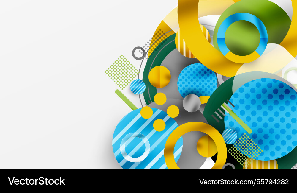 Abstract circle design with overlapping Abstract circle design with overlapping Vector Image
