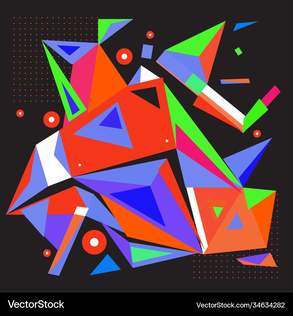 Abstract modern triangles background pattern Vector Image