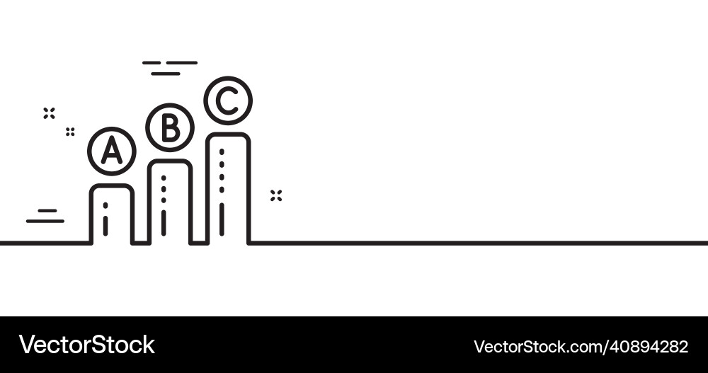Graph line icon column chart sign minimal Graph line icon column chart sign minimal vector image