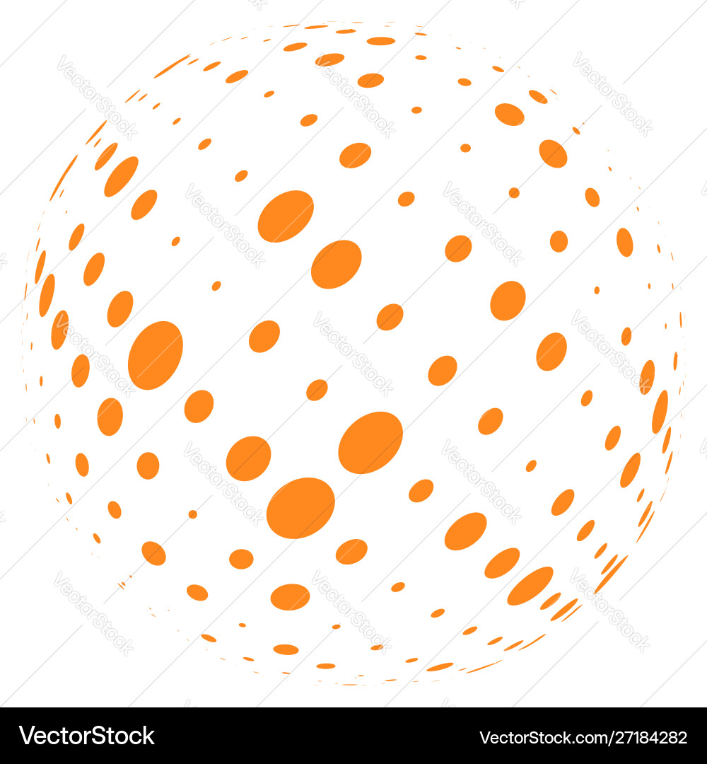 Halbton Punkte gepunktete Kreise Muster Kugel Orb Halbton Punkte gepunktete Kreise Muster Kugel Orb vektorbild