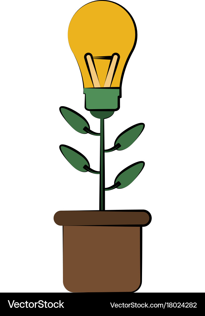 Lightbulb idea concept icon image Vector Image
