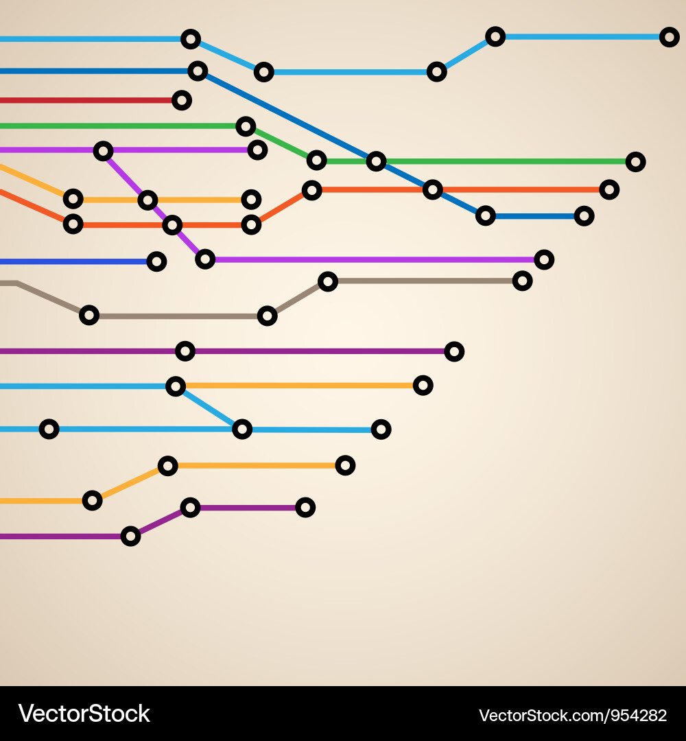 Modern Abstract Network Map vector image