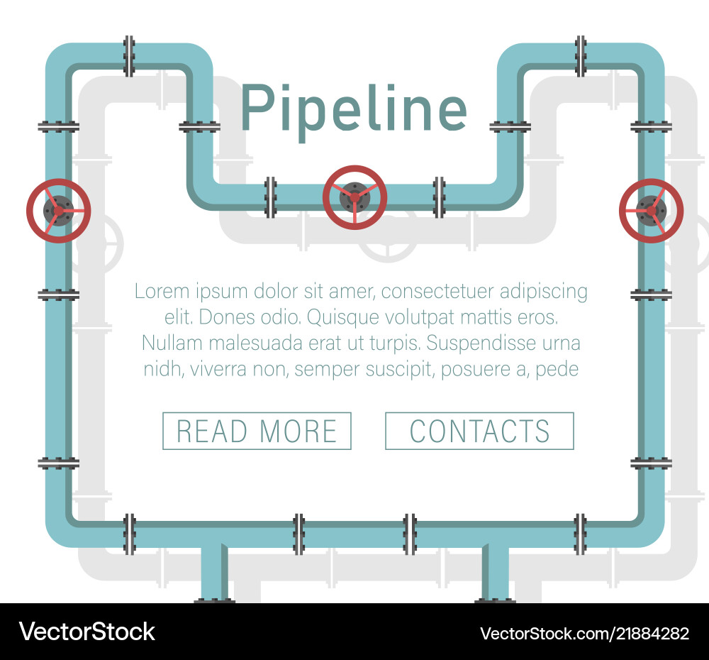 Pipeline design background Pipeline design background vector image