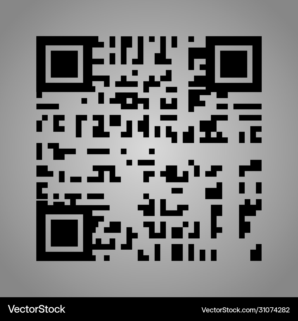 Qr-Code Symbol Minimum Scan-Symbol Qr-Code Symbol Minimum Scan-Symbol Vektorbild