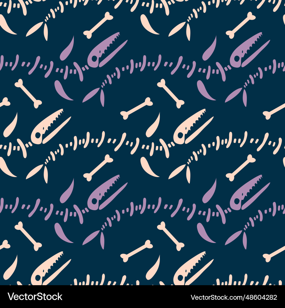 Seamless pattern in the form of a dinosaur Seamless pattern in the form of a dinosaur Vector Image