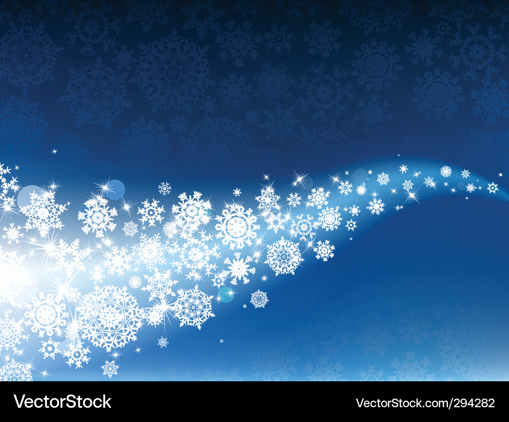 Snowflake Winter Background Vector Image