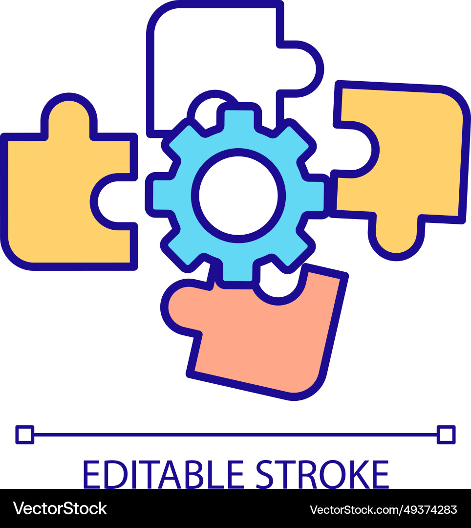 2d simple thin line behavioral interventions icon Vector Image