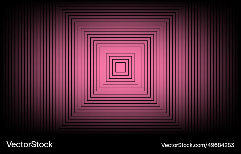 Abstract black square effect lines pattern Vector Image