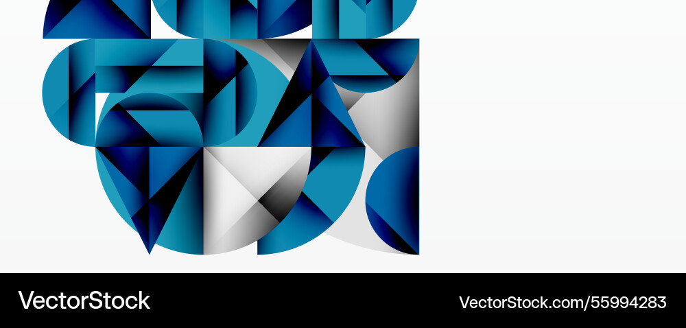 Abstract geometric design with intersecting vector image