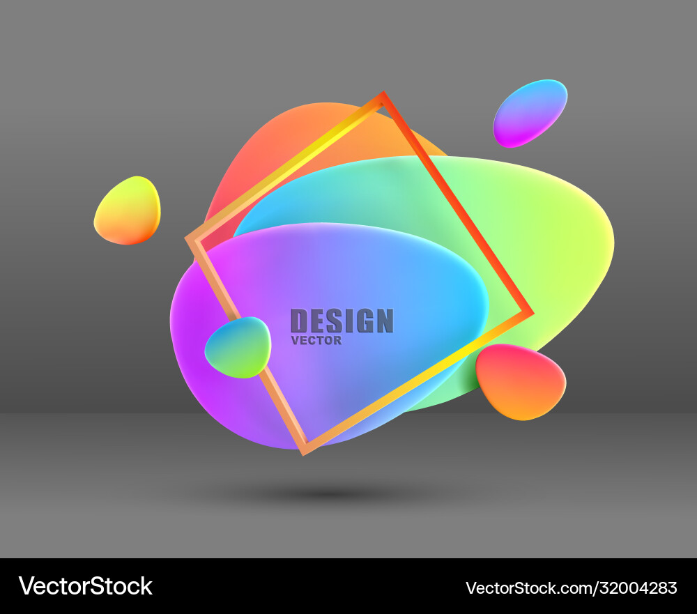 Abstract Geometric Shape Elements Vector Image
