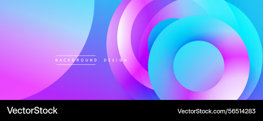 Abstract vibrant circles overlap creating dynamic Abstract vibrant circles overlap creating dynamic vector image