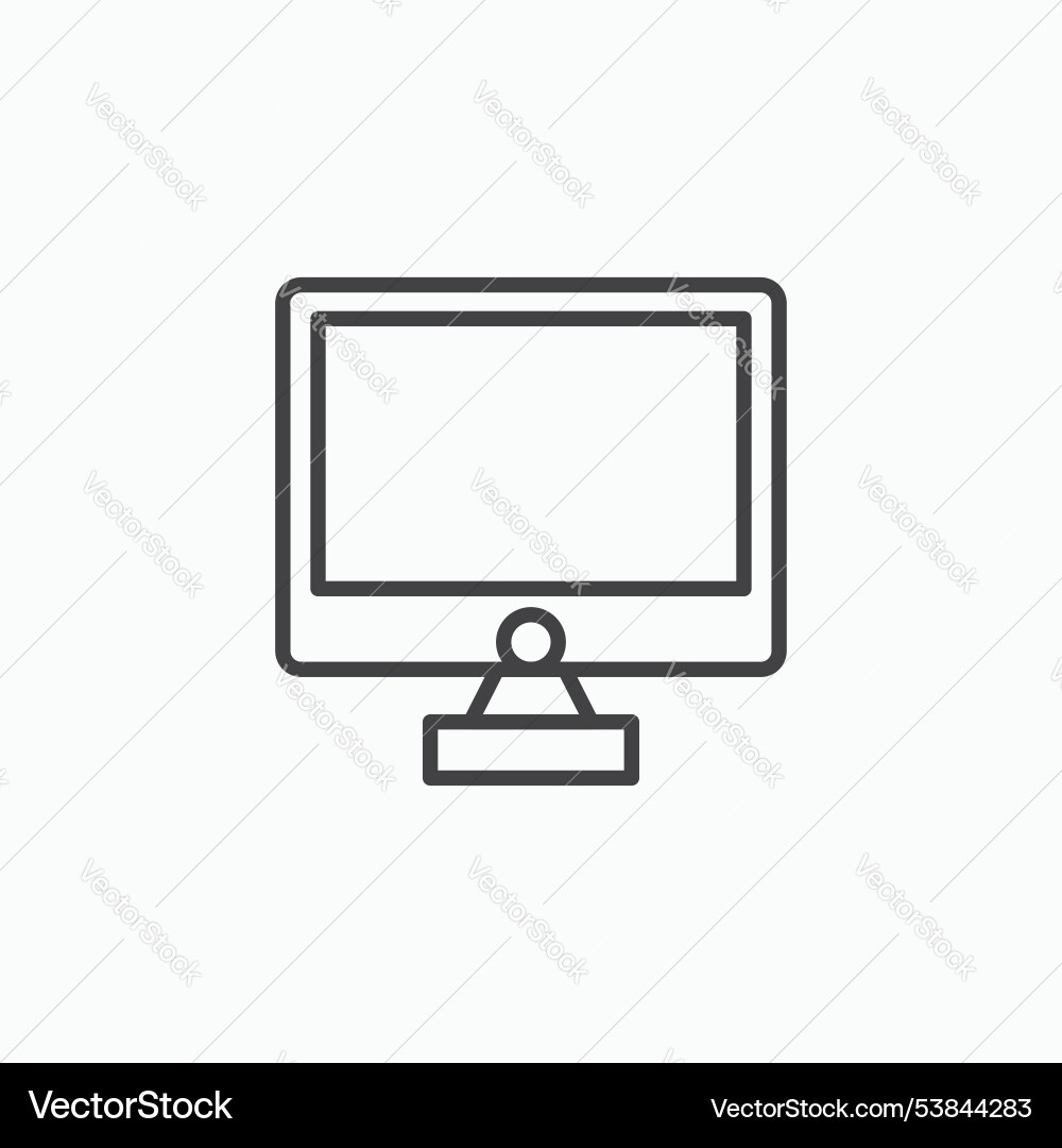 Computer screen icon set Vector Image