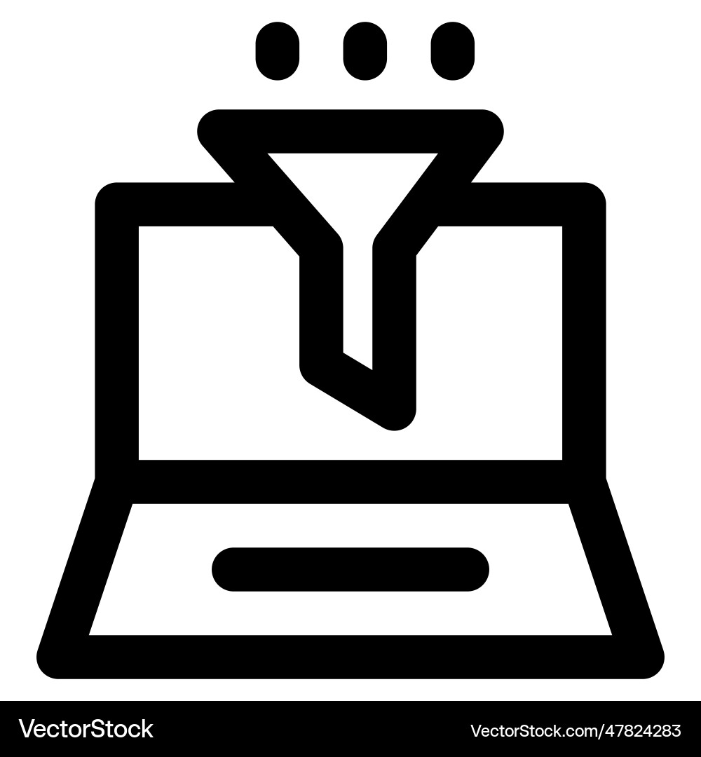 Filter a software program installed in system vector image