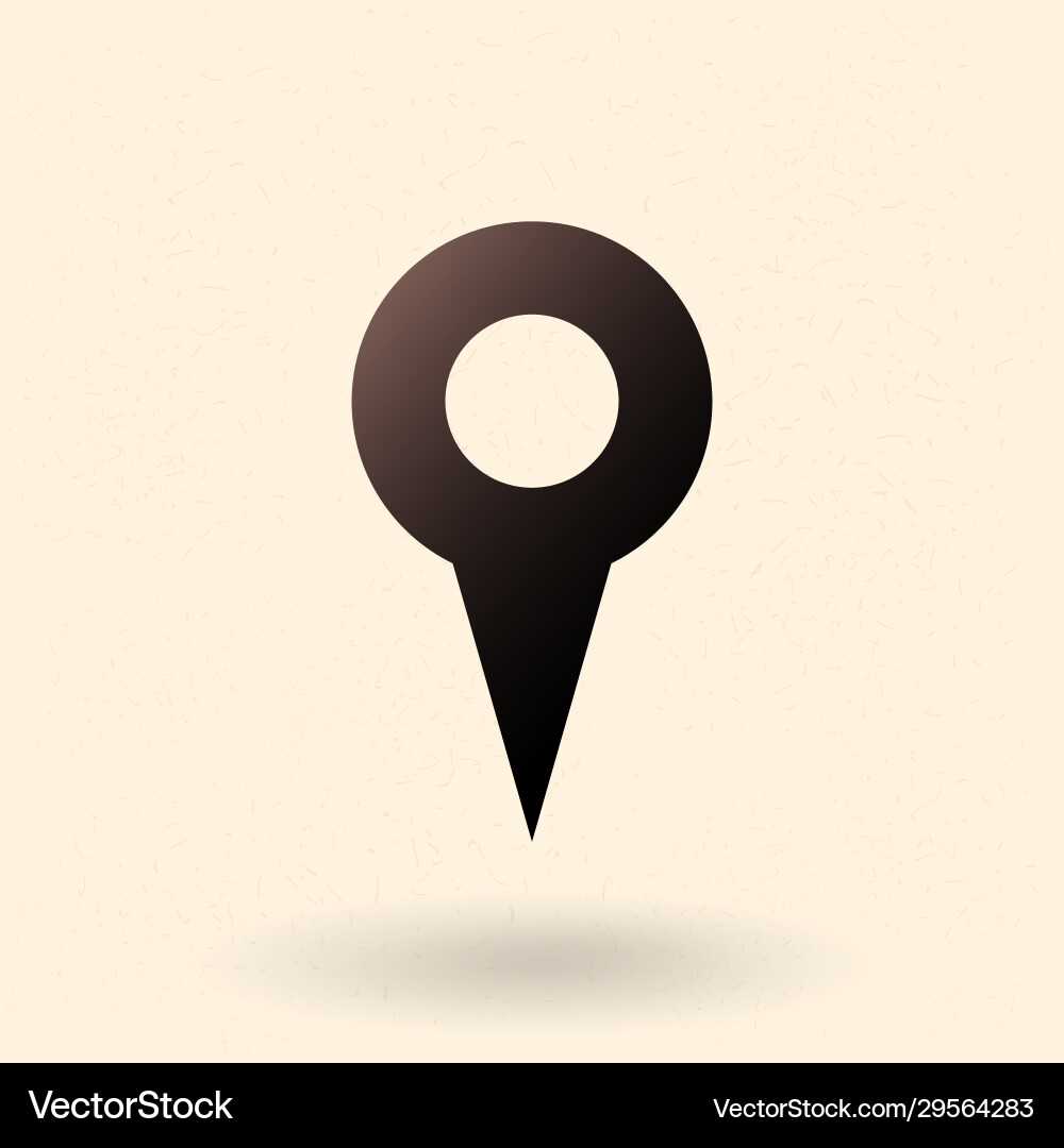 Single basic icon - map pointer Single basic icon - map pointer vector image