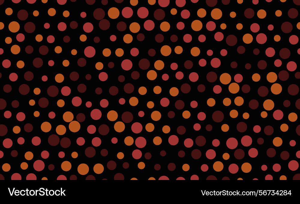 Abstract autumnal pattern of varying sized vector image