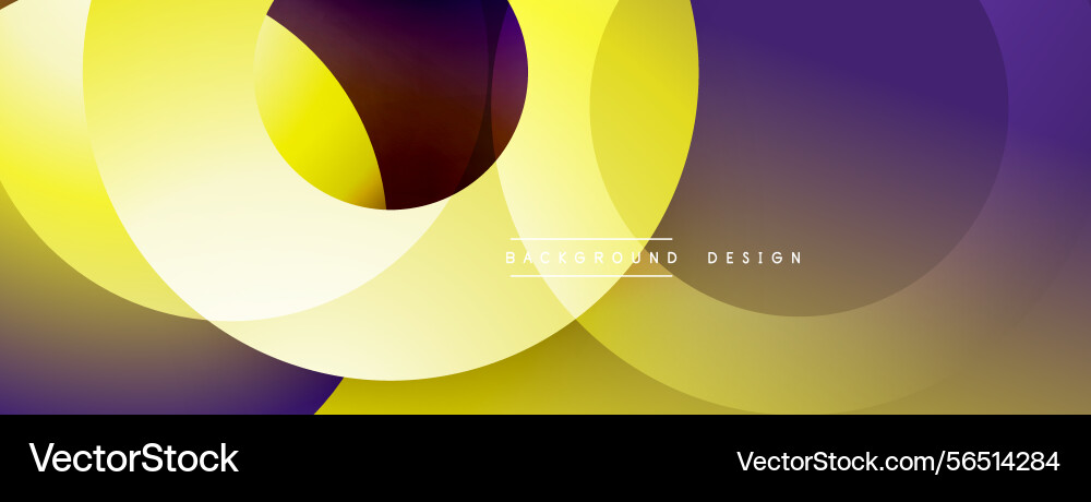 Abstract design features overlapping circles Vector Image