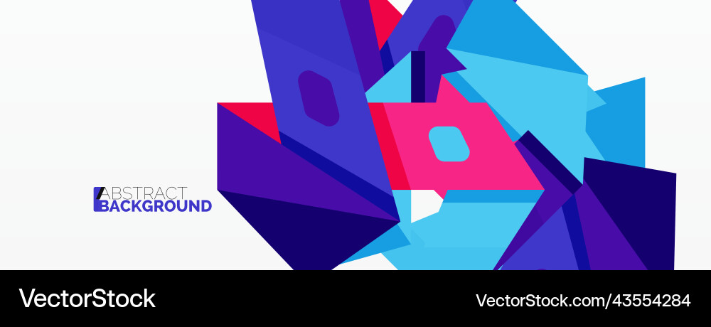 Abstract line and triangle background creative Vector Image