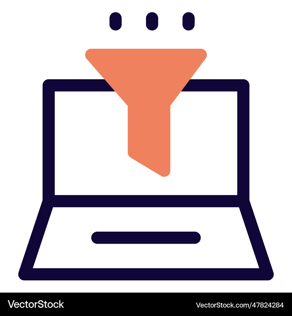 Filter a software program installed in system vector image