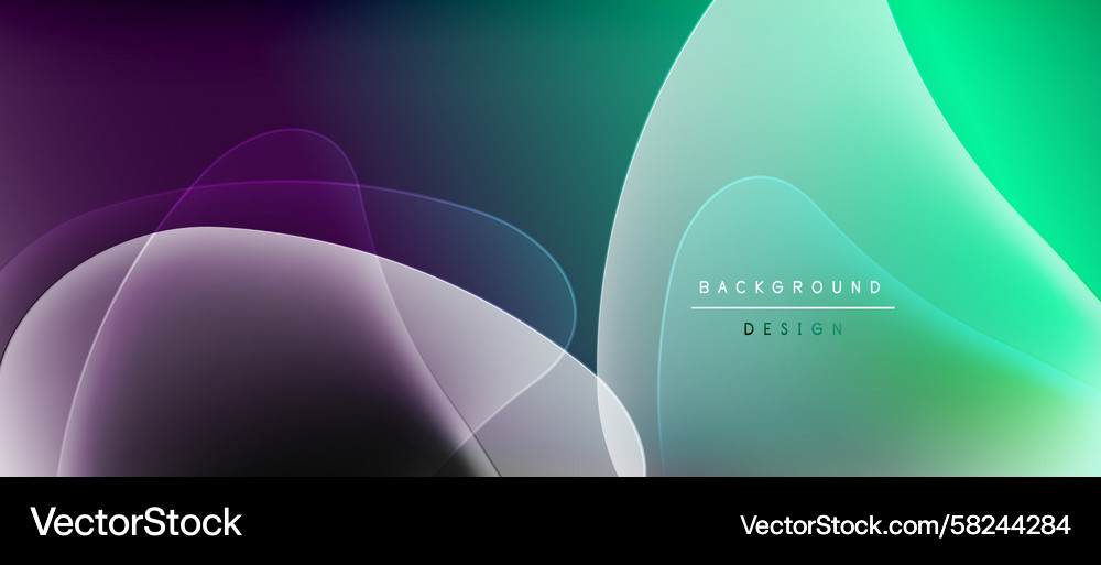 Fluid Gradient Abstract Shapes Vector Image
