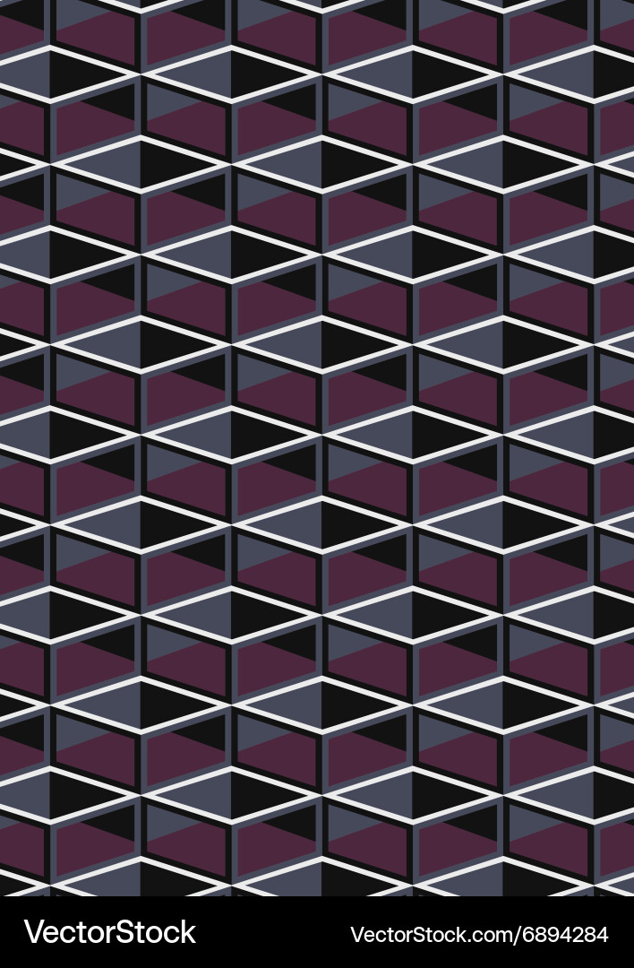 Interlocking Cube Pattern vector image