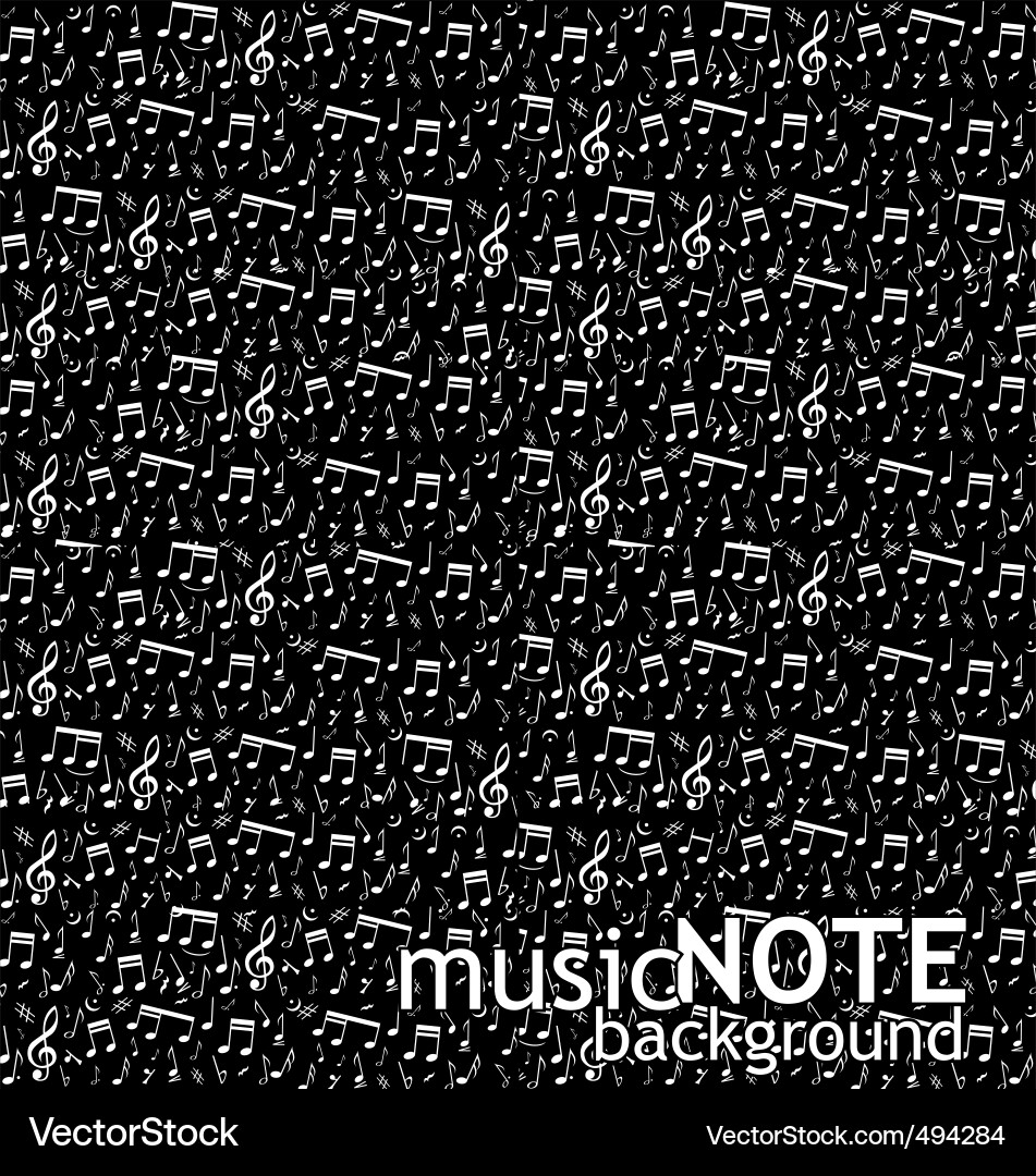 Musical Note Pattern Background Vector Image