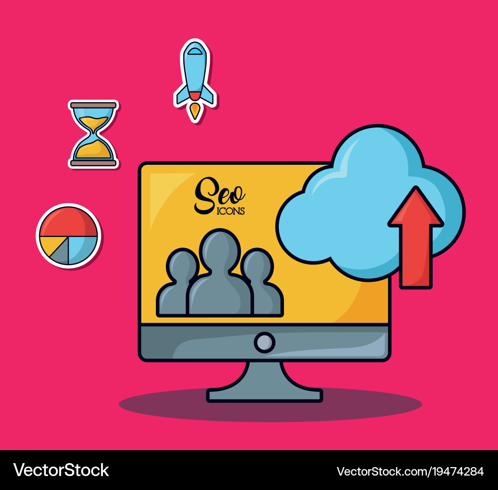 Seo and web optimization concept Vector Image
