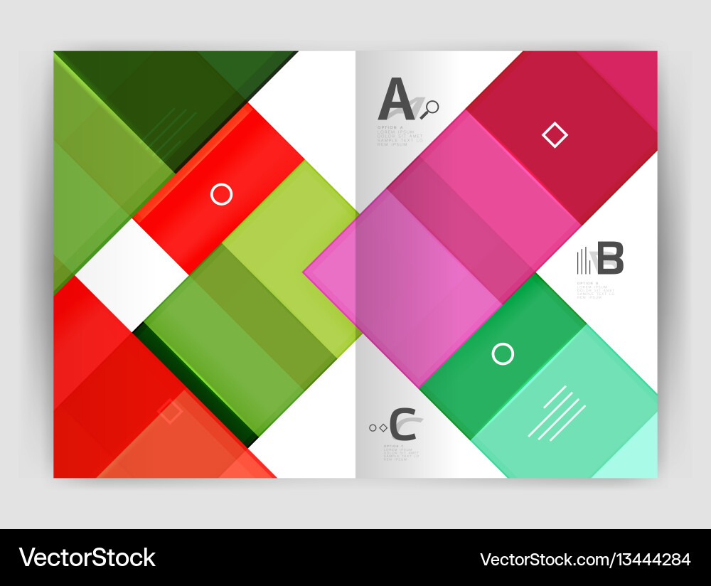 Set of front and back a4 size pages business Set of front and back a4 size pages business vector image