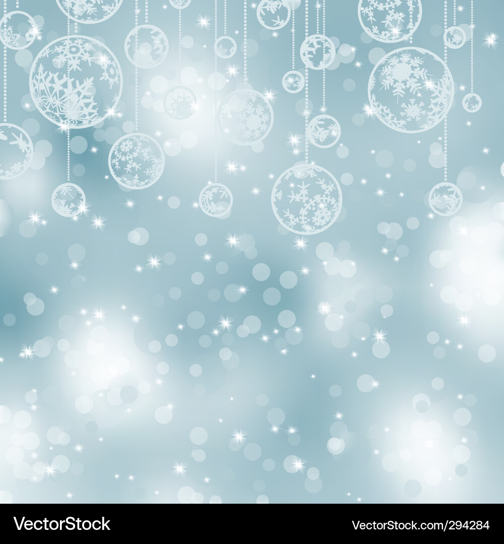 Sparkling Snowflake Background vector image