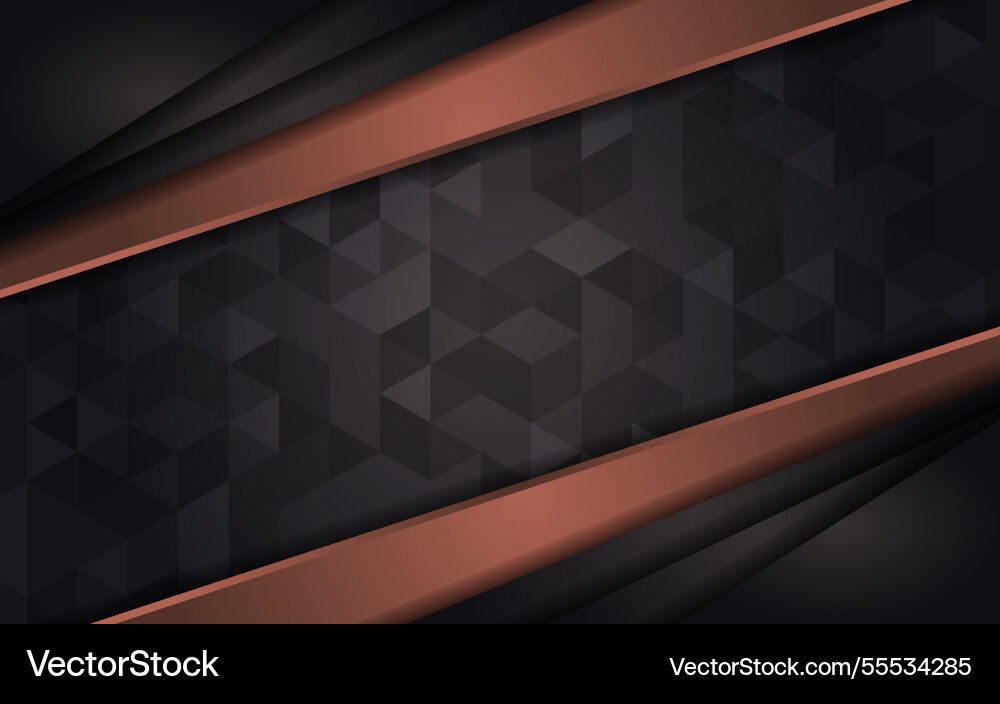 Abstract brown gradient line on a dark background Vector Image