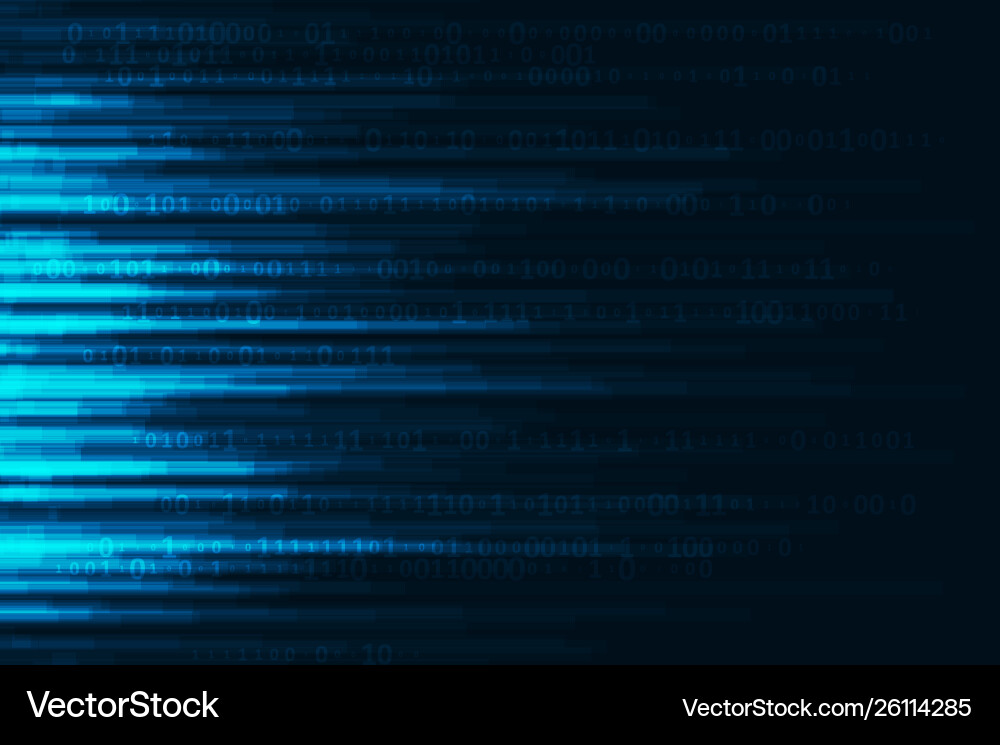 Abstract digital code visualization Vector Image