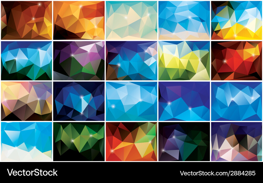 Abstract geometric colorful background pattern vector image
