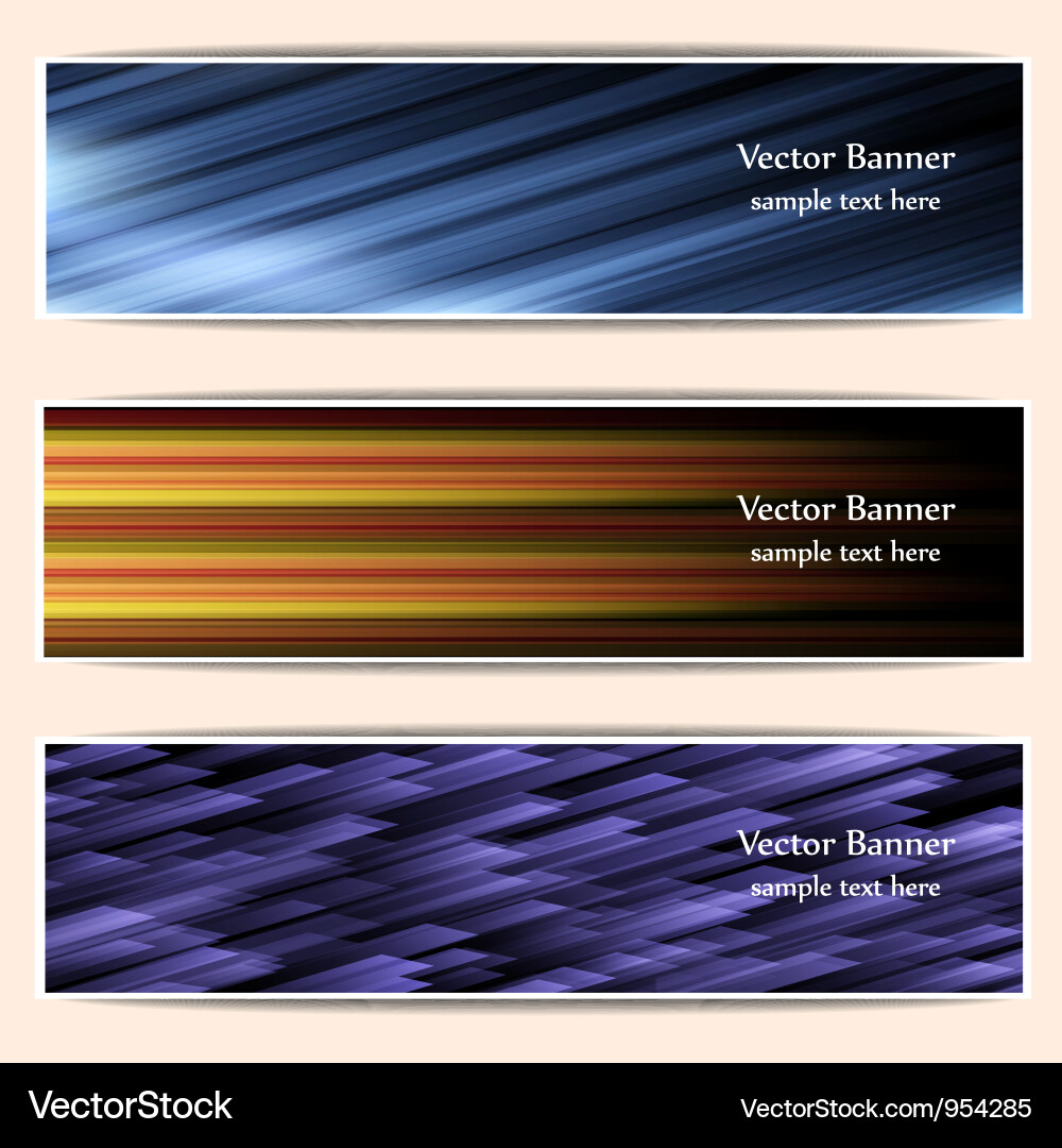 Abstract web bannersheaders Vector Image