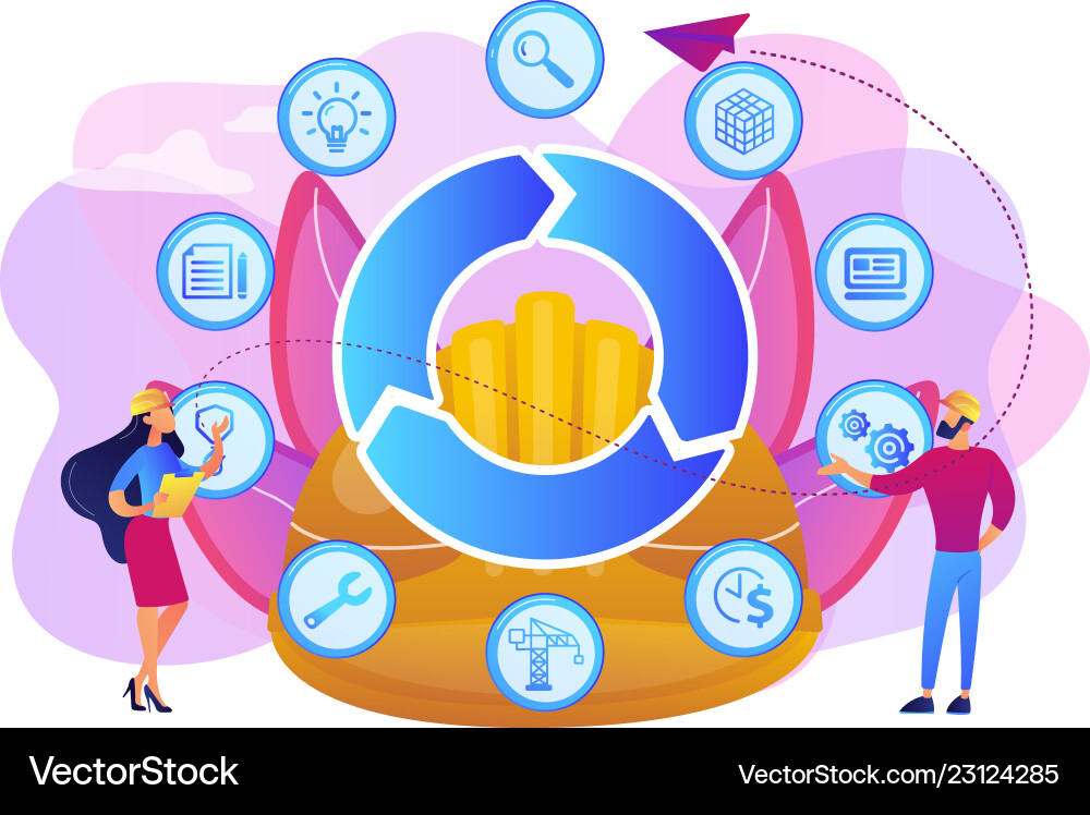 Building information modeling concept Building information modeling concept vector image