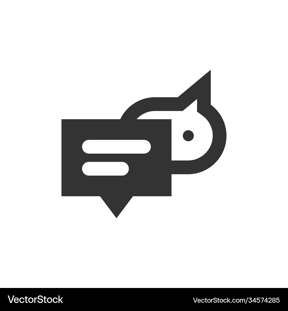 Chat speech bubble and dialog balloon filled style Chat speech bubble and dialog balloon filled style vector image