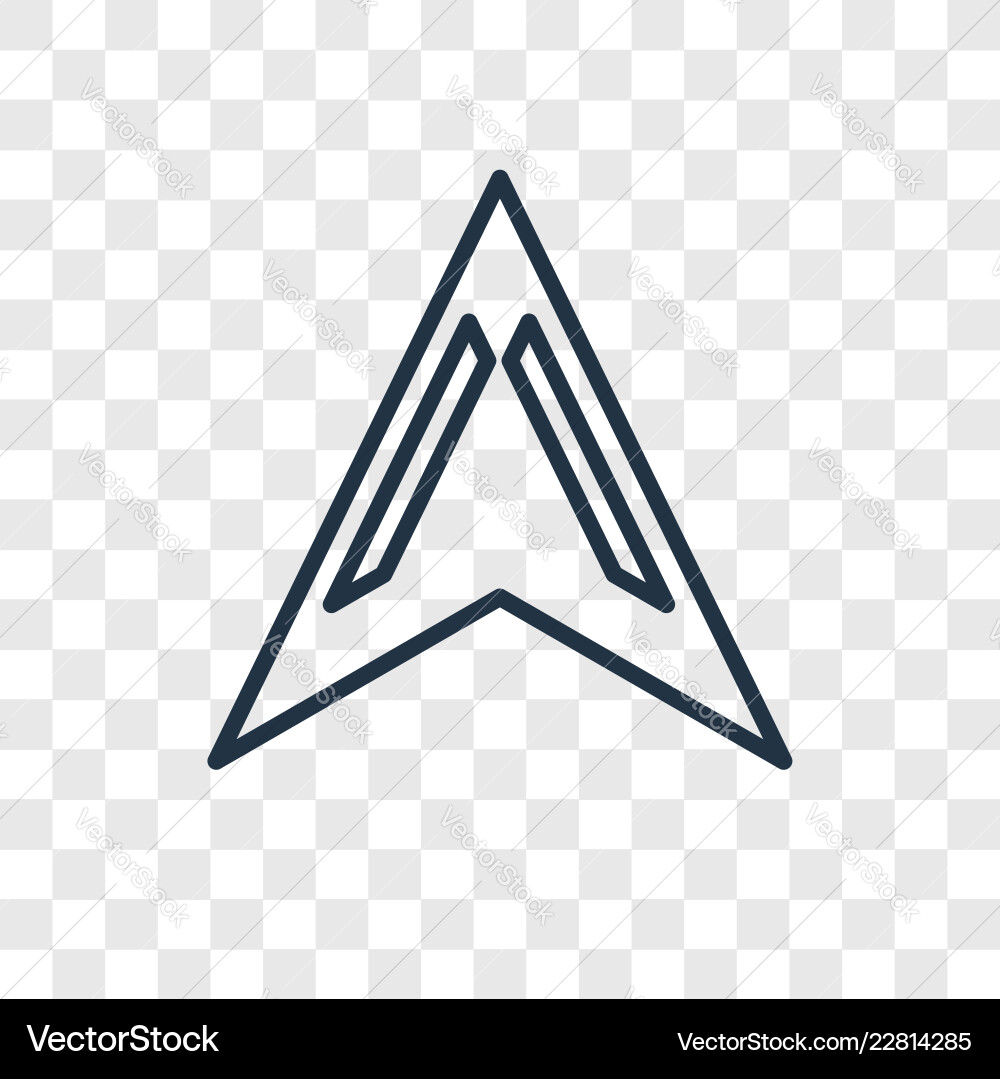 Compass concept linear icon isolated Compass concept linear icon isolated vector image