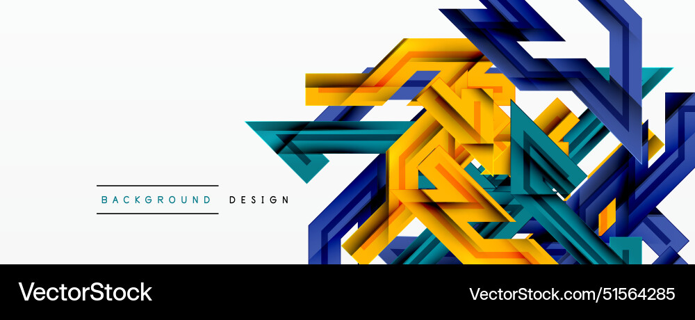Dynamic lines geometric background Royalty Free Vector Image