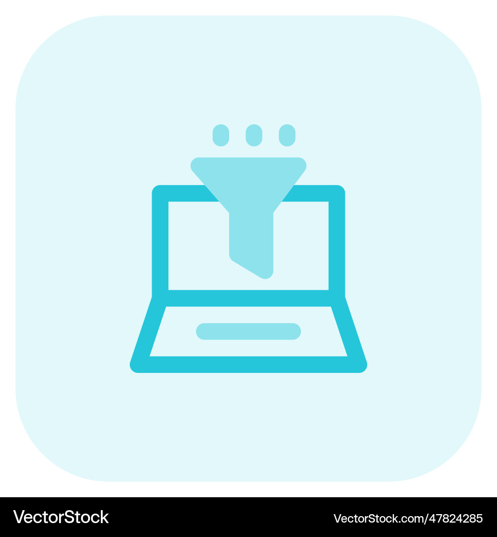 Filter a software program installed in system vector image