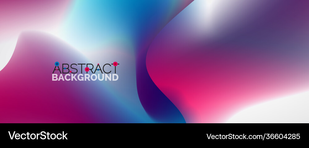 Fluid color gradient abstract background trendy Vector Image