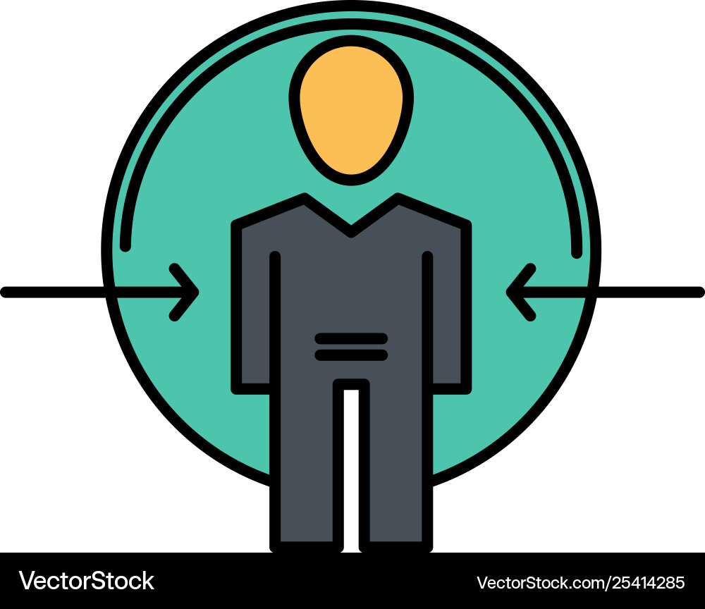 Man user login id identity flat color icon Man user login id identity flat color icon Vector Image