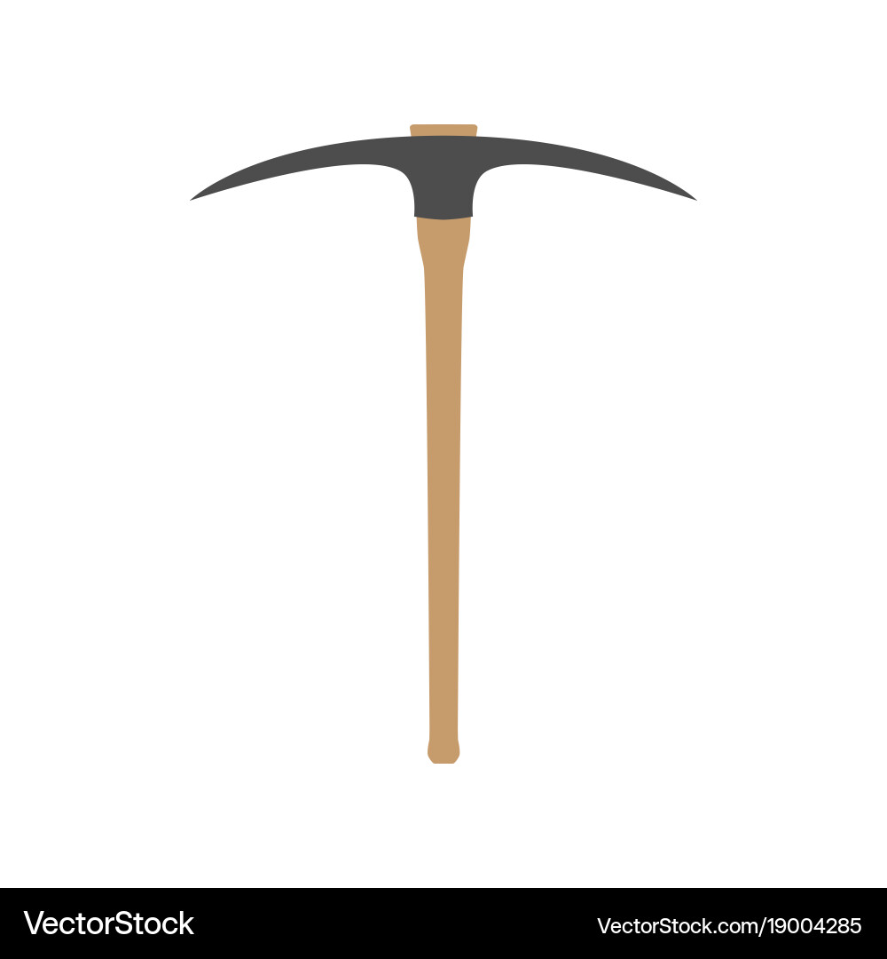 Pickaxe Icon - Mining Tool vector image