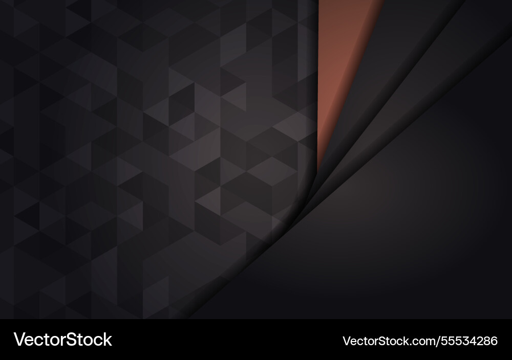 Abstract brown gradient line on a dark background Vector Image