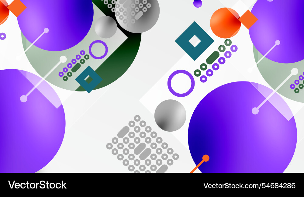 Circles and elements geometric abstract background Circles and elements geometric abstract background Vector Image