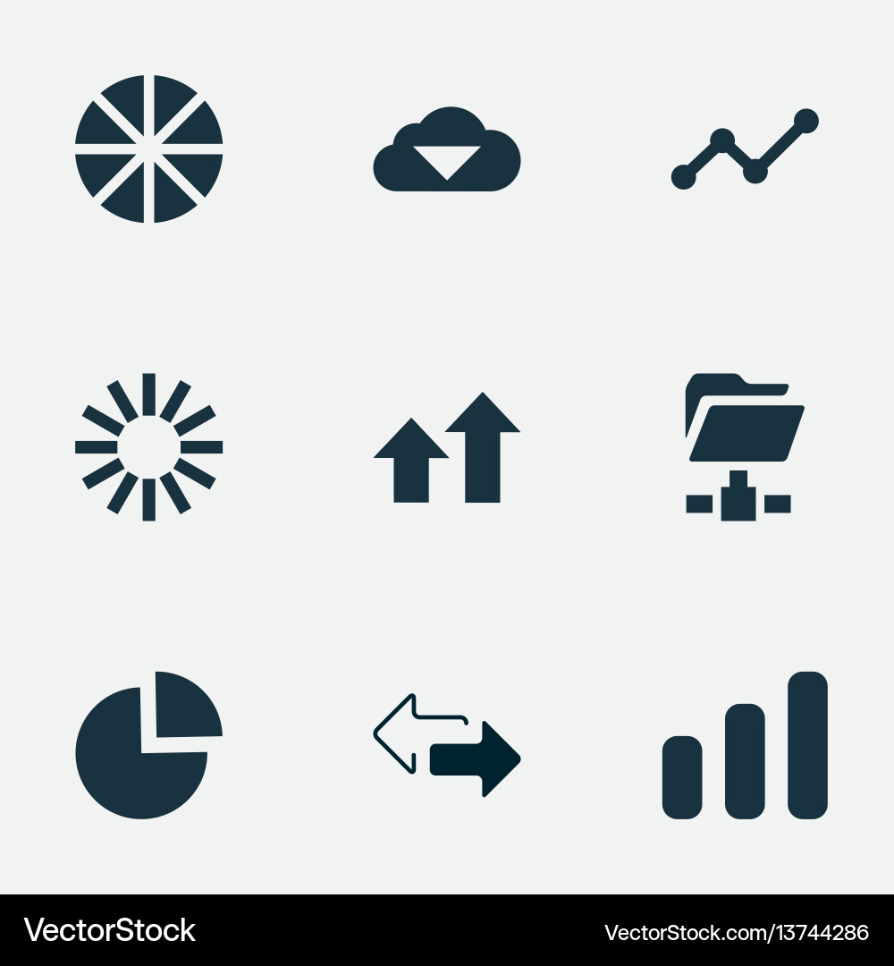 Data Icons - Simple Collection vector image