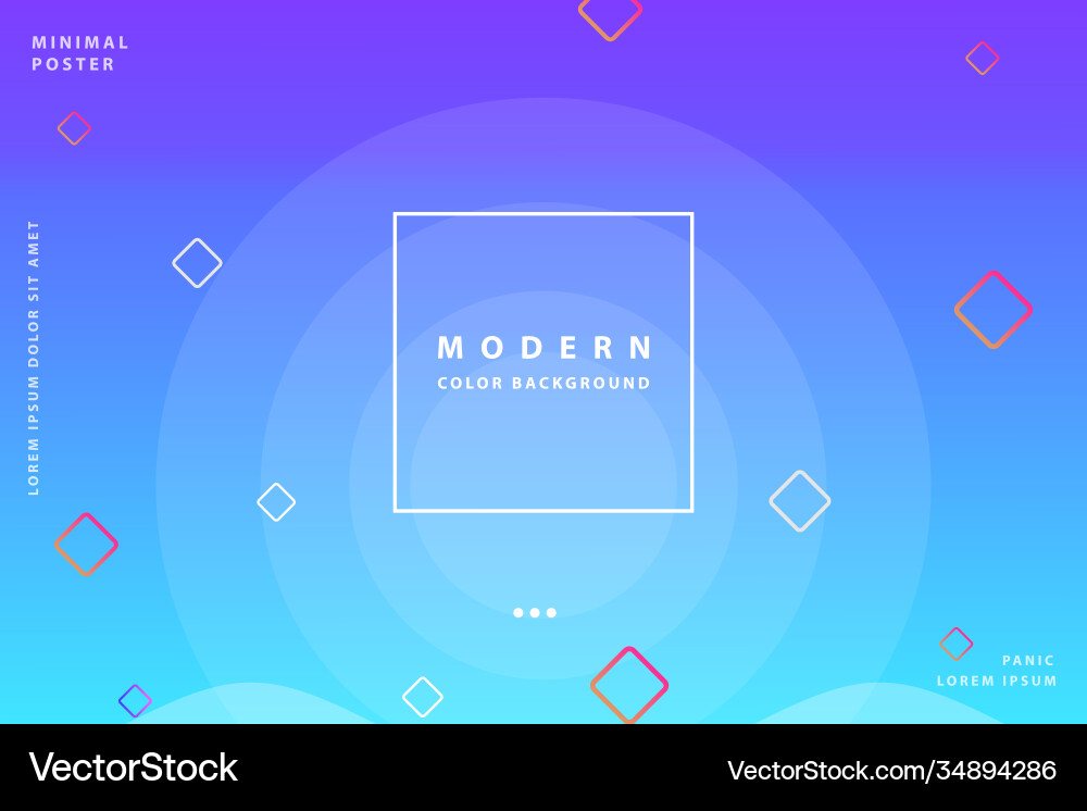Gradient background modern with colorful style Vector Image
