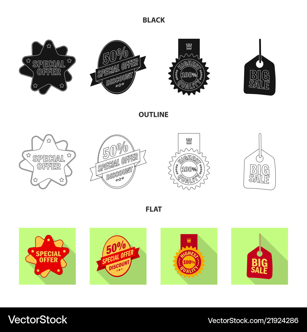 Isolated object of emblem and badge symbol Vector Image