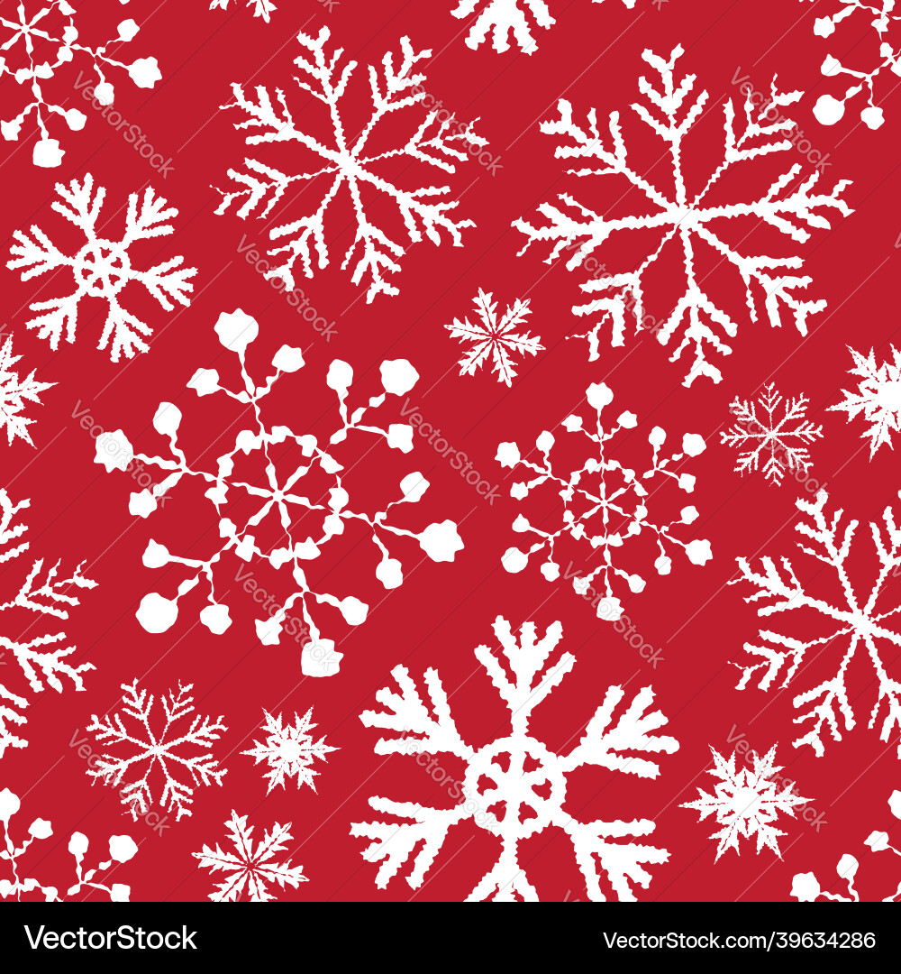 Seamless pattern background with christmas design vector image