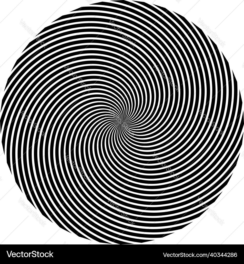 Spiral swirl twirl element cochlear vortex Vector Image