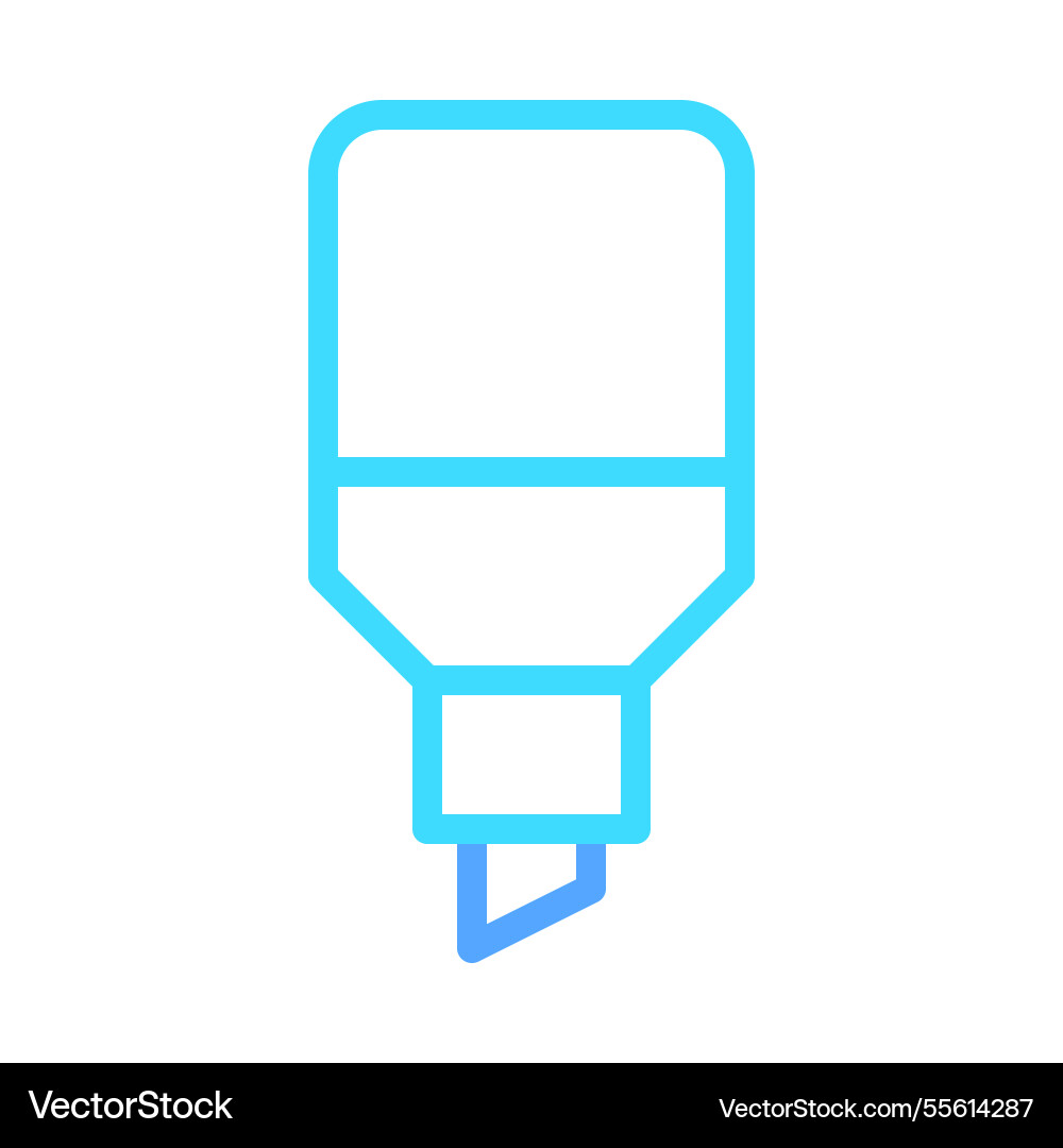Highlight marker icon for emphasizing text vector image