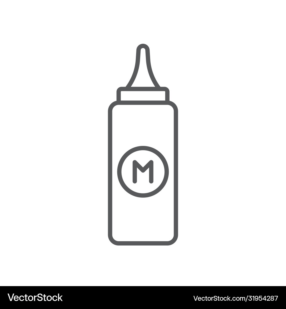 Mayonnaise jar icon symbol isolated on white Mayonnaise jar icon symbol isolated on white vector image