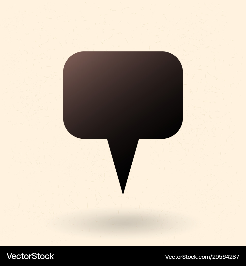 Single silhouette icon - map pointer Single silhouette icon - map pointer vector image